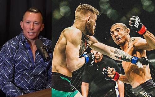 Georges St-Pierre(left) via YouTube/ Lex Clips; UFC 194: Conor vs. Aldo via. SPORF