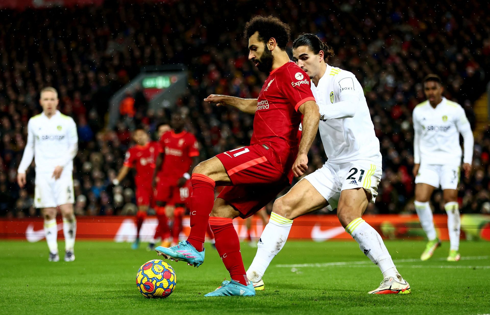 Salah in action for the Reds