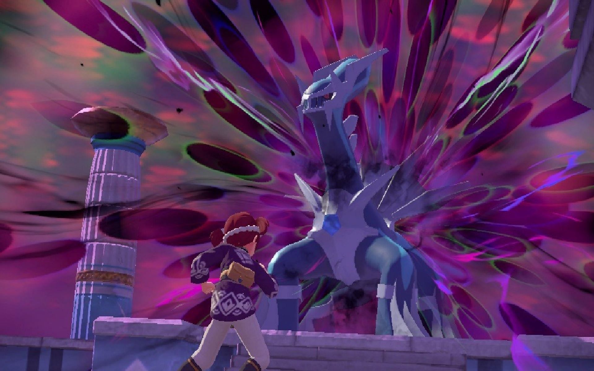 Dialga is both Dragon-type and Steel-type in Pokemon Legends: Arceus (Image via Game Freak)