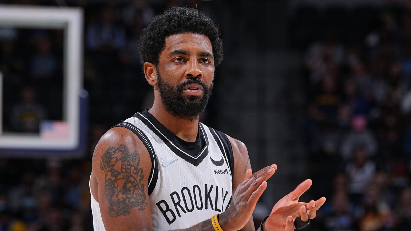 Kyrie Irving is still only available in games away from Barclays Center. [Photo: NBA.com]