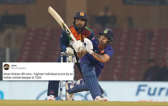 "Few sights more thrilling..." - Twitter reacts as Ishan Kishan shakes off bad form with a stunning knock in 1st T20I vs Sri Lanka