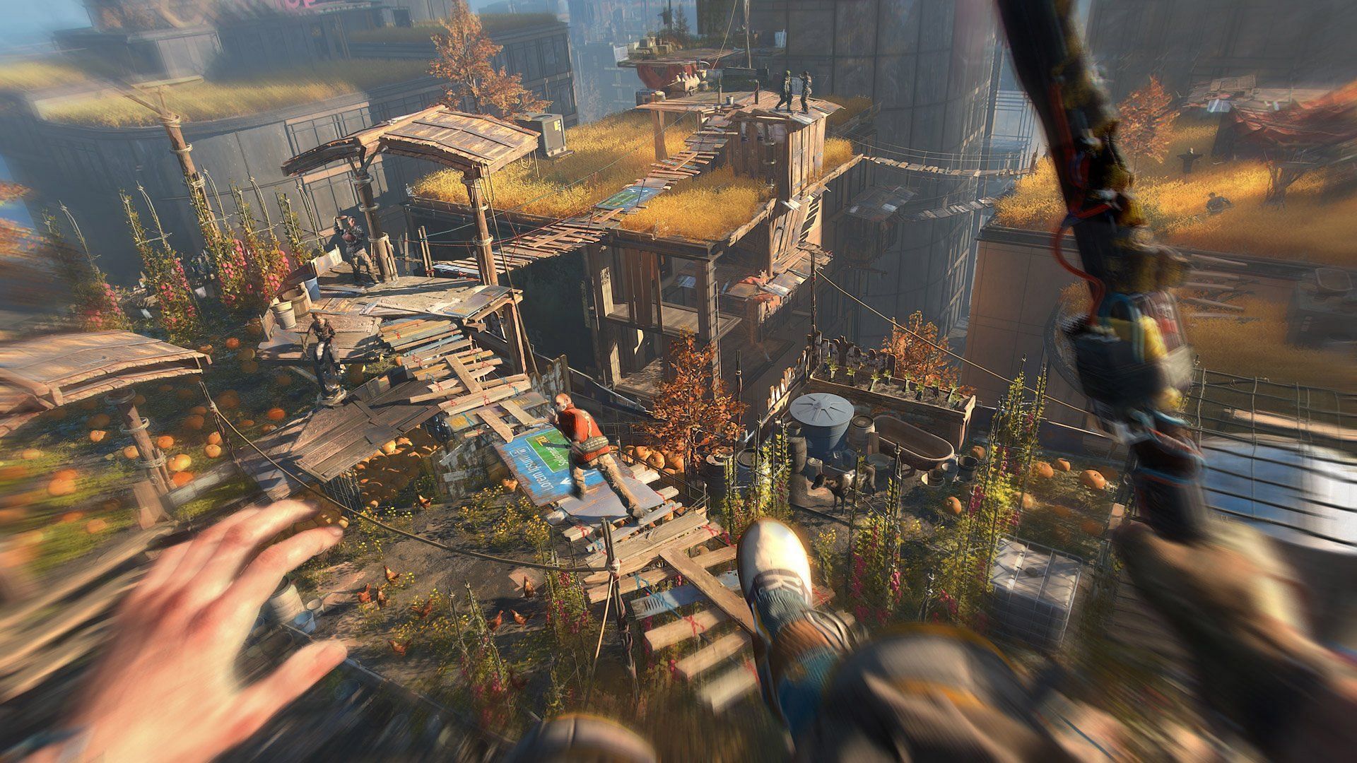 Dying Light 2 also includes DLSS and FSR, as well as its own Linear upscaling (Image via PlayStation)