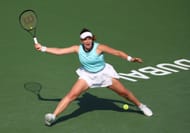 Ostapenko in action in Dubai