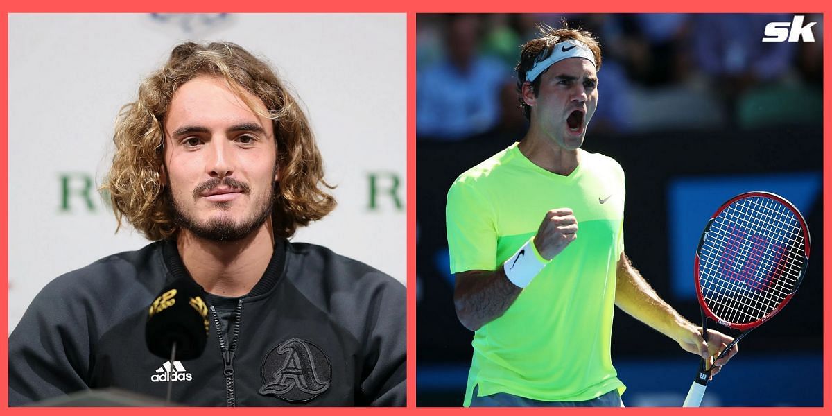 Stefanos Tsitsipas picked Roger Federer as the &quot;GOAT of racquet destruction&quot;