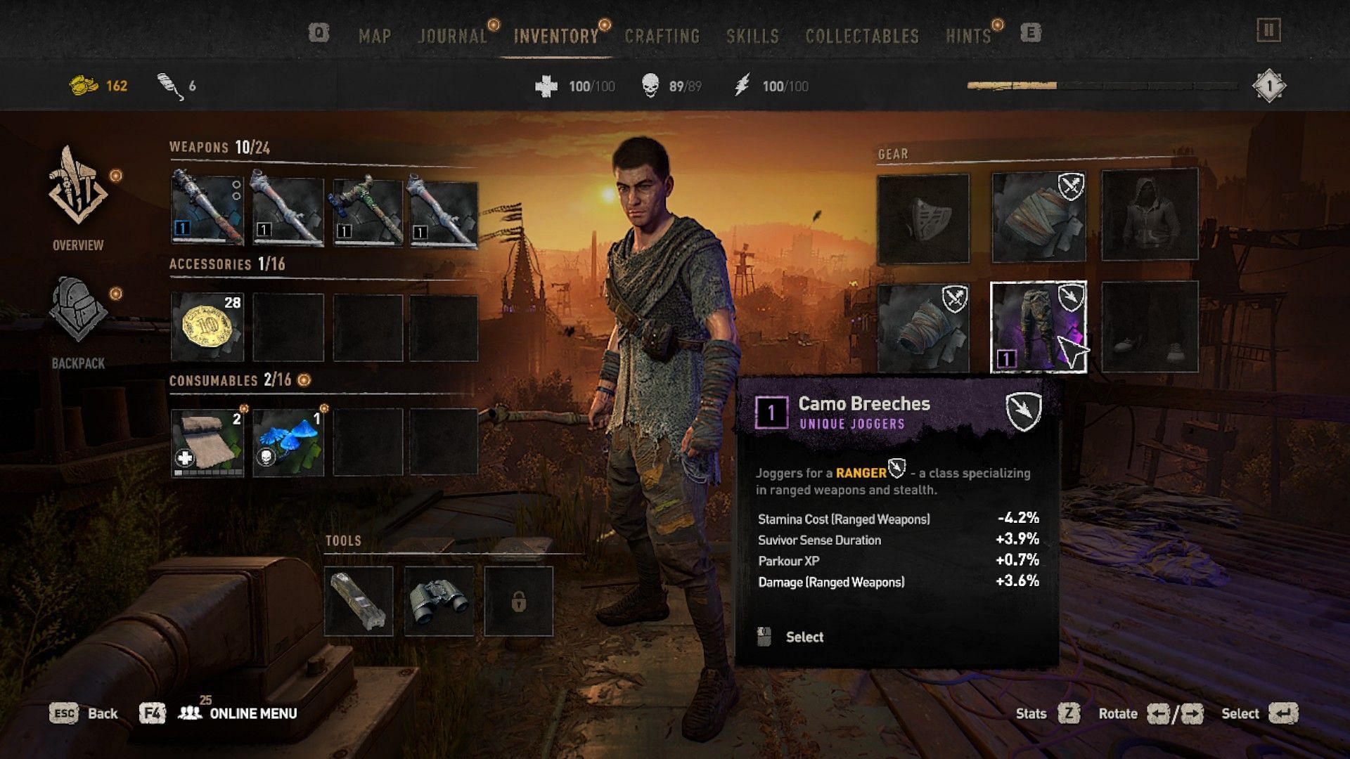 Inventory management is crucial (Screenshot from Dying Light 2: Stay Human)