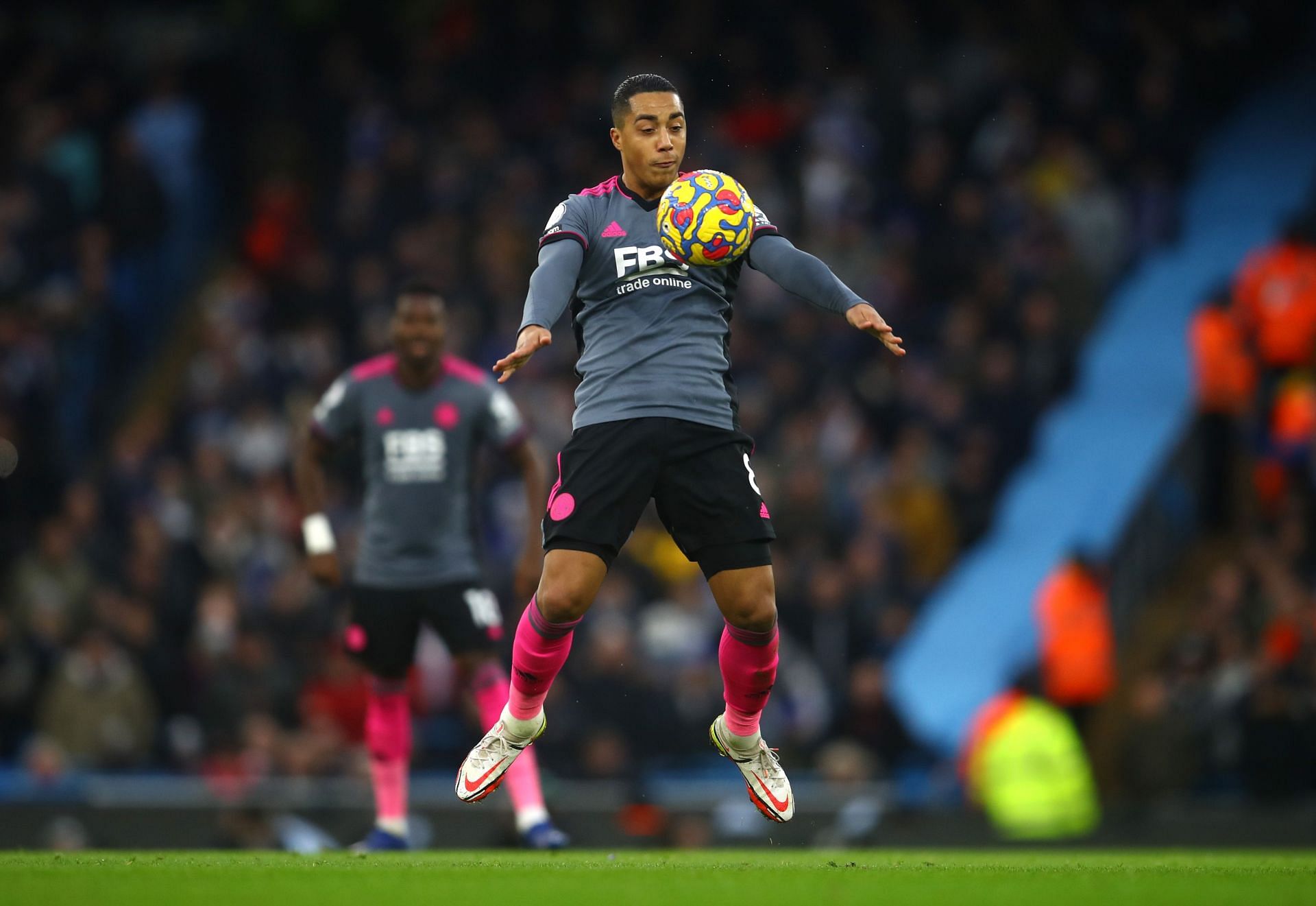 Youri Tielemans in action for Leicester City