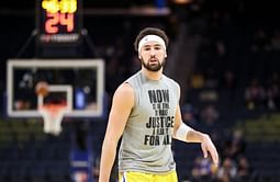 Watch: Klay Thompson emulates his inner Dwyane Wade, tells OKC Thunder "this is his house" after draining a clutch 3