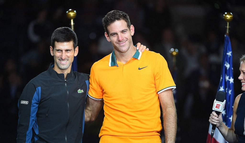 Novak Djokovic and Juan Martin del Potro