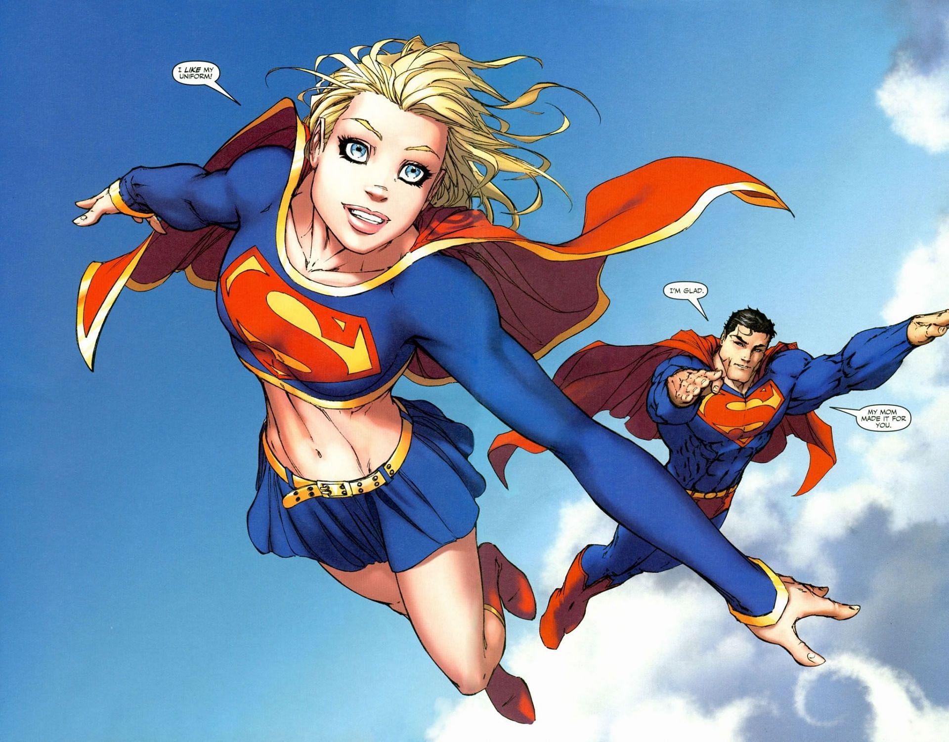 Supergirl and Superman (Image via DCComics)