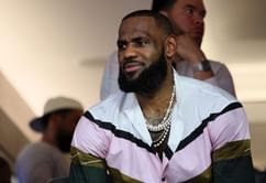 Watch: LeBron James gets the lyrics right as he vibes to 'In Da Club' by 50 Cent during Super Bowl LVI half-time show