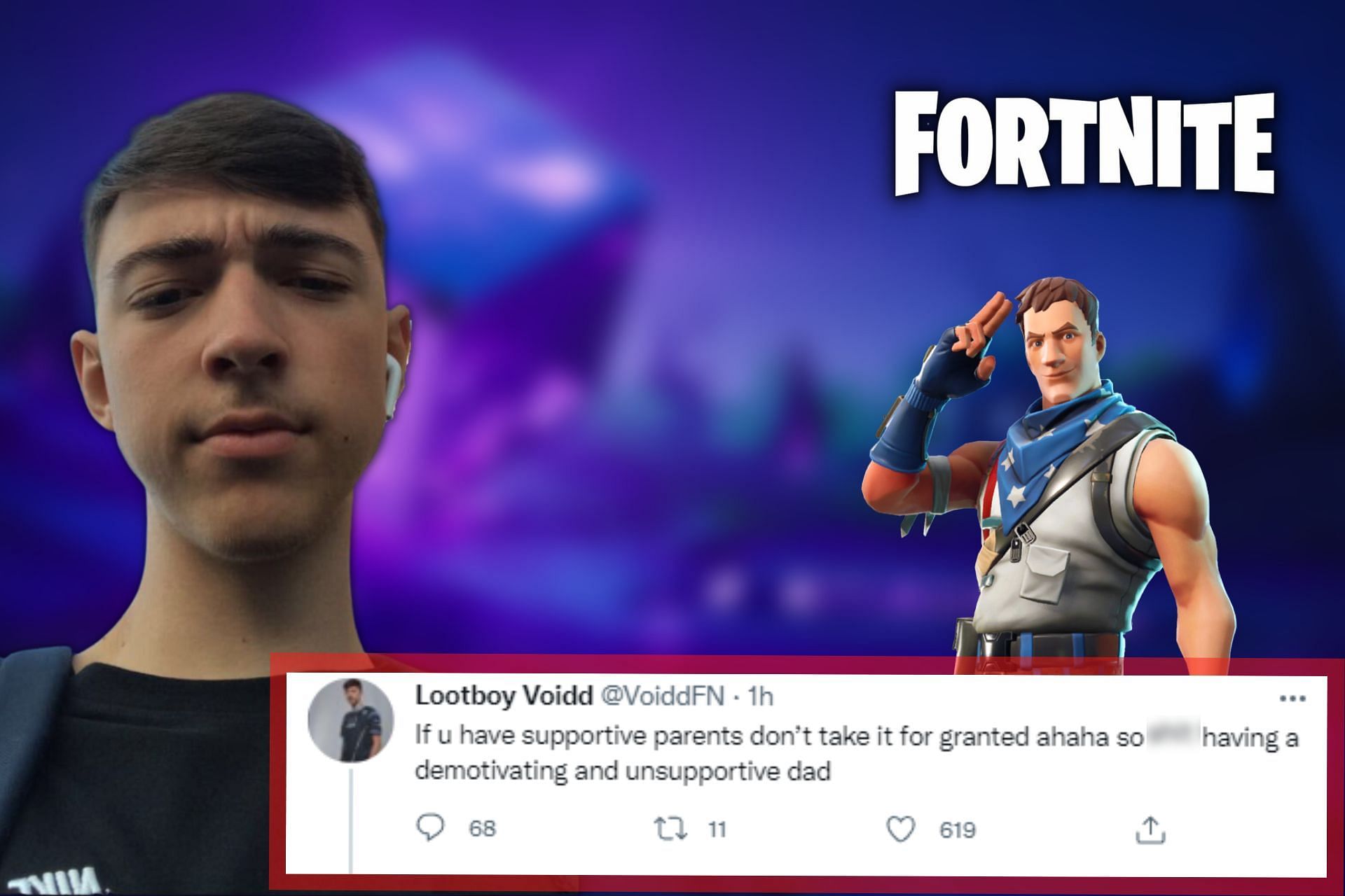 Fortnite pro gets put in place by mother after a failed call out attempt on social media (Image via Sportskeeda)