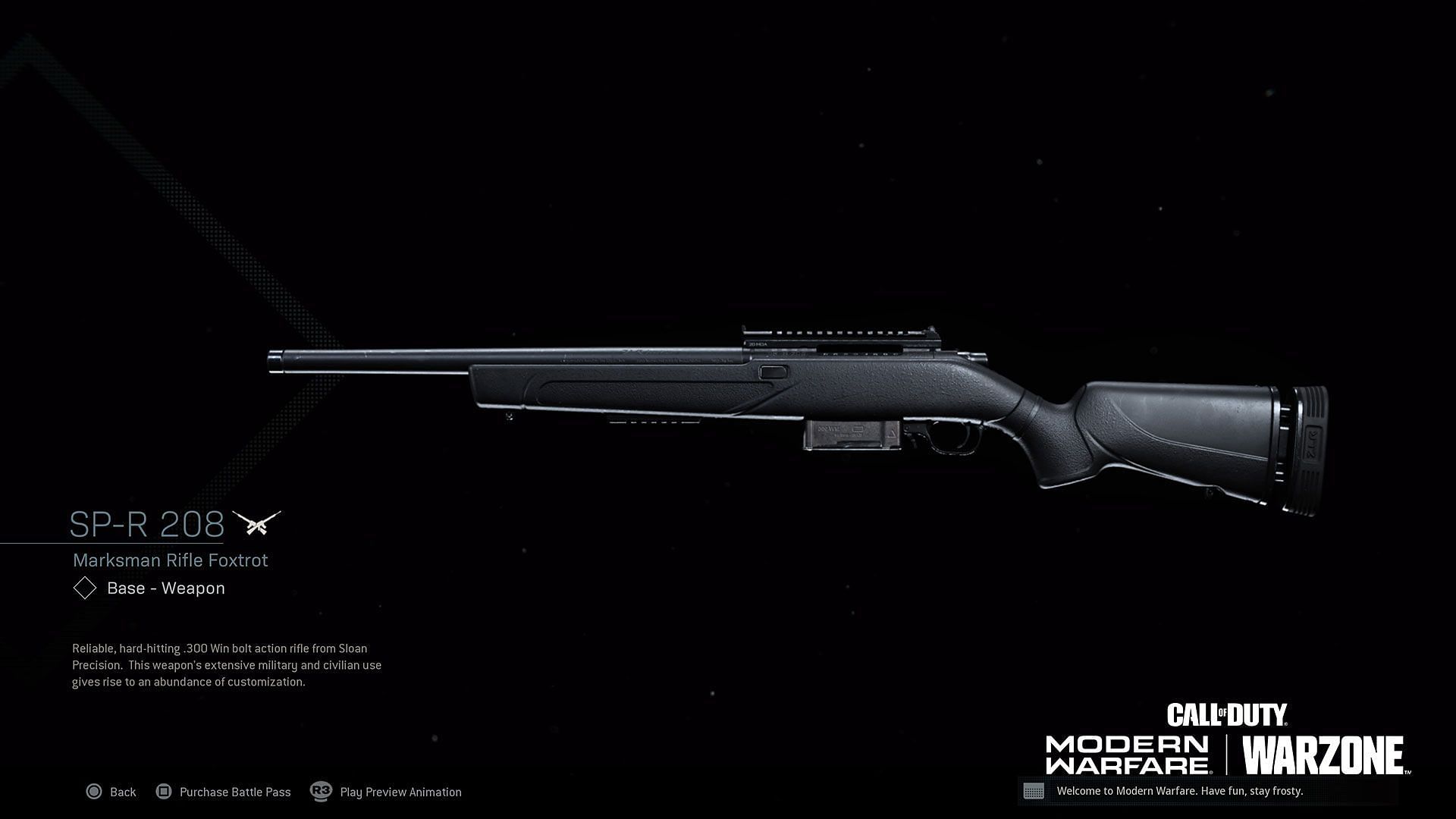 The SP-R208 Sniper Rifle (Image via Call of Duty)