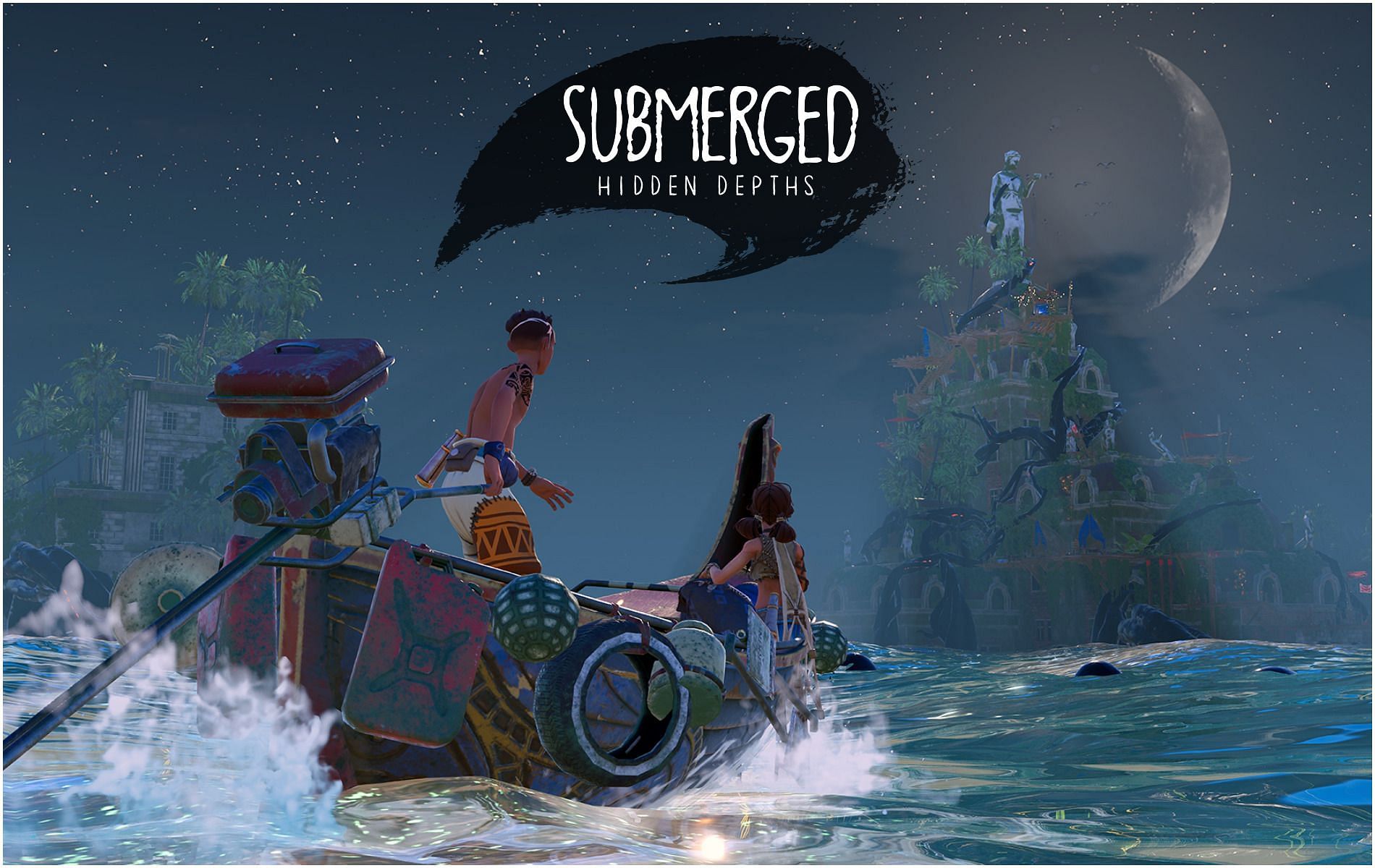 Explore a post-apocalyptic world of mystery as a pair of siblings set out to unearth the reality of the situation (Image via Submerged: Hidden Depths)