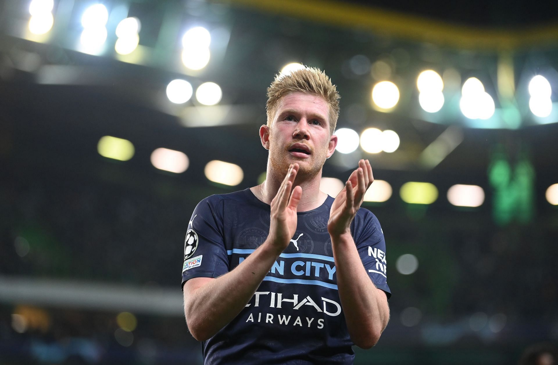  Manchester City midfielder Kevin de Bruyne put in an industrious performance against Sporting Lisbon
