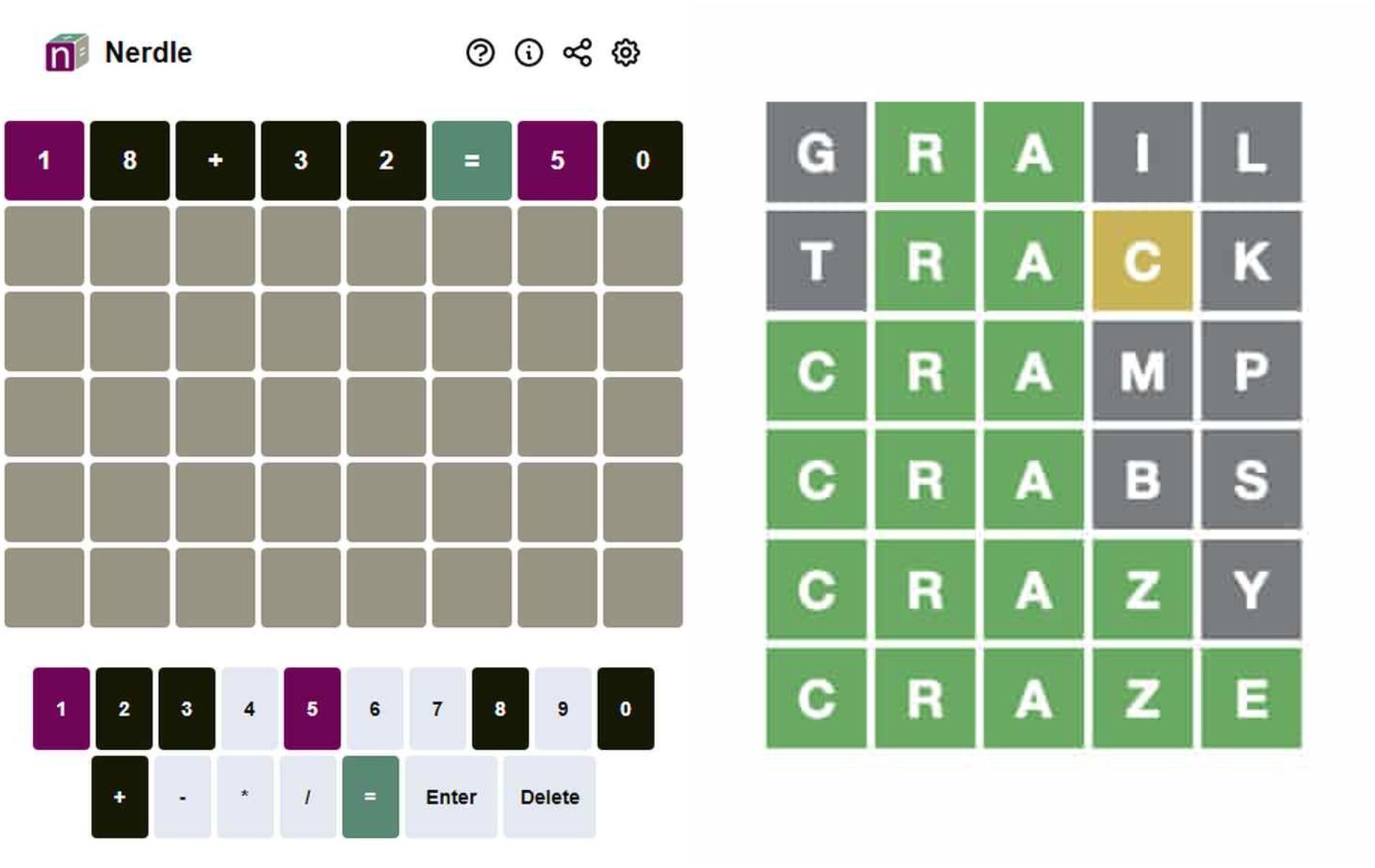 Nerdle Is A Great Wordle Clone That Uses Math Instead Of Words