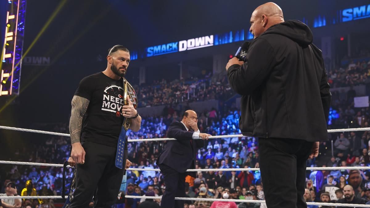 Goldberg squared off with Roman Reigns on SmackDown this week