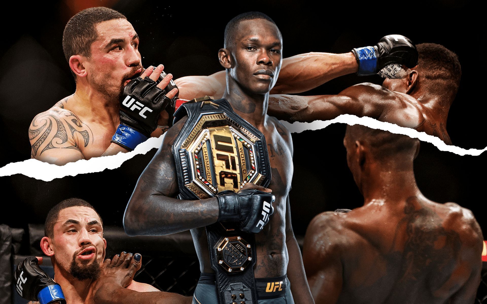 Israel Adesanya reflects on rematch with Robert Whittaker (images via: UFC.com &amp; Getty)
