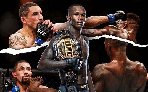 Israel Adesanya reflects on rematch with Robert Whittaker (images via: UFC.com & Getty)