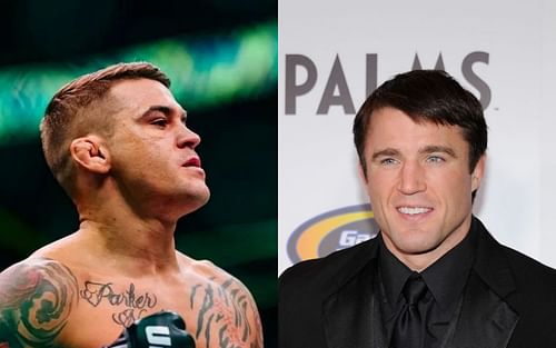 Dustin Poirier (L) via Instagram @dustinpoirier and Chael Sonnen (R) via Getty