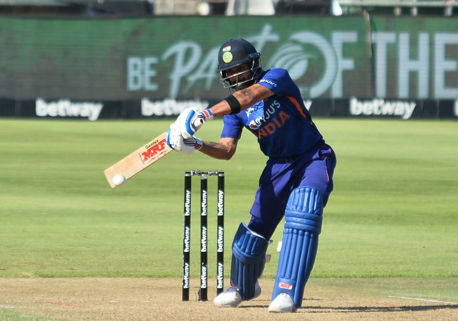 Virat Kohli was out for 8 in the 1st ODI against West Indies. Pic: Getty Images