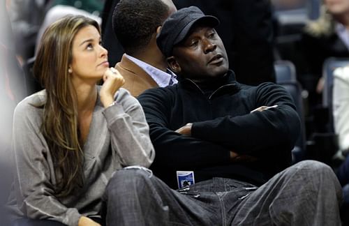 Michael Jordan and his wife Yvette Prieto