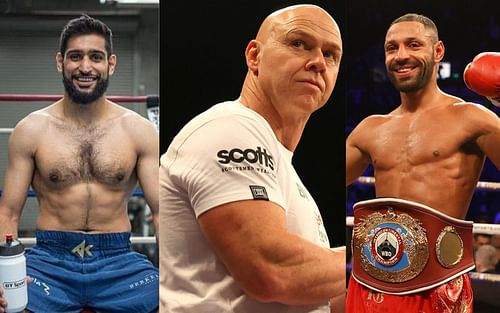 Amir Khan, Dominic Ingle, and Kell Brook