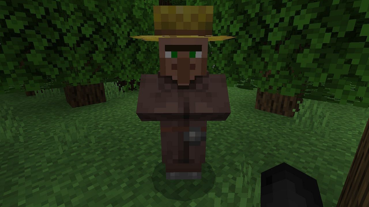 Villagers will become willing to breed with each other after being fed bread. (Image via Minecraft)