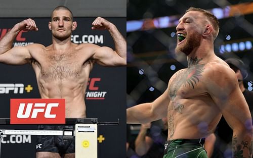 Sean Strickland(left); Conor McGregor(right)