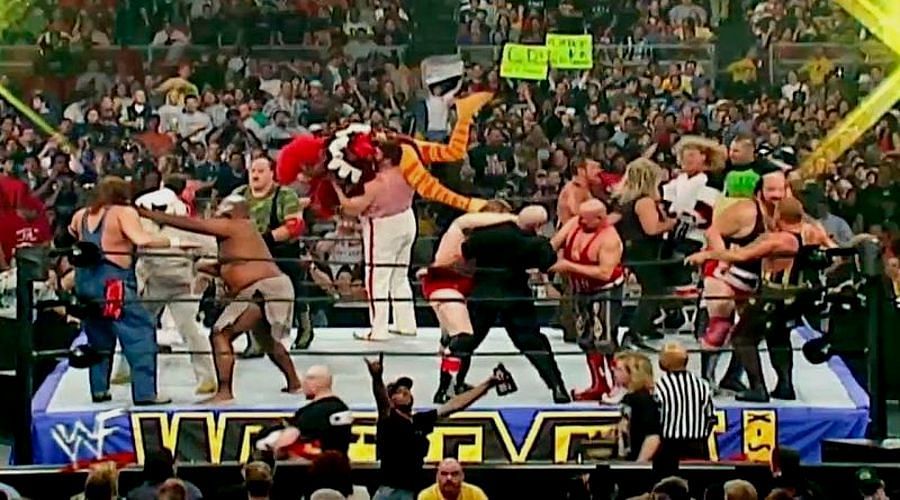 WWE presented the first gimmick battle royal at WrestleMania X-7 in 2001