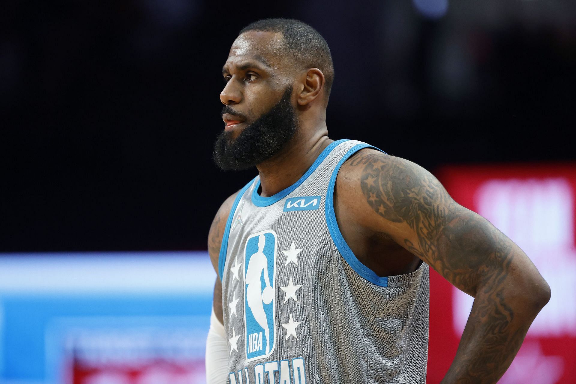 LeBron James at the 2022 NBA All-Star Game.