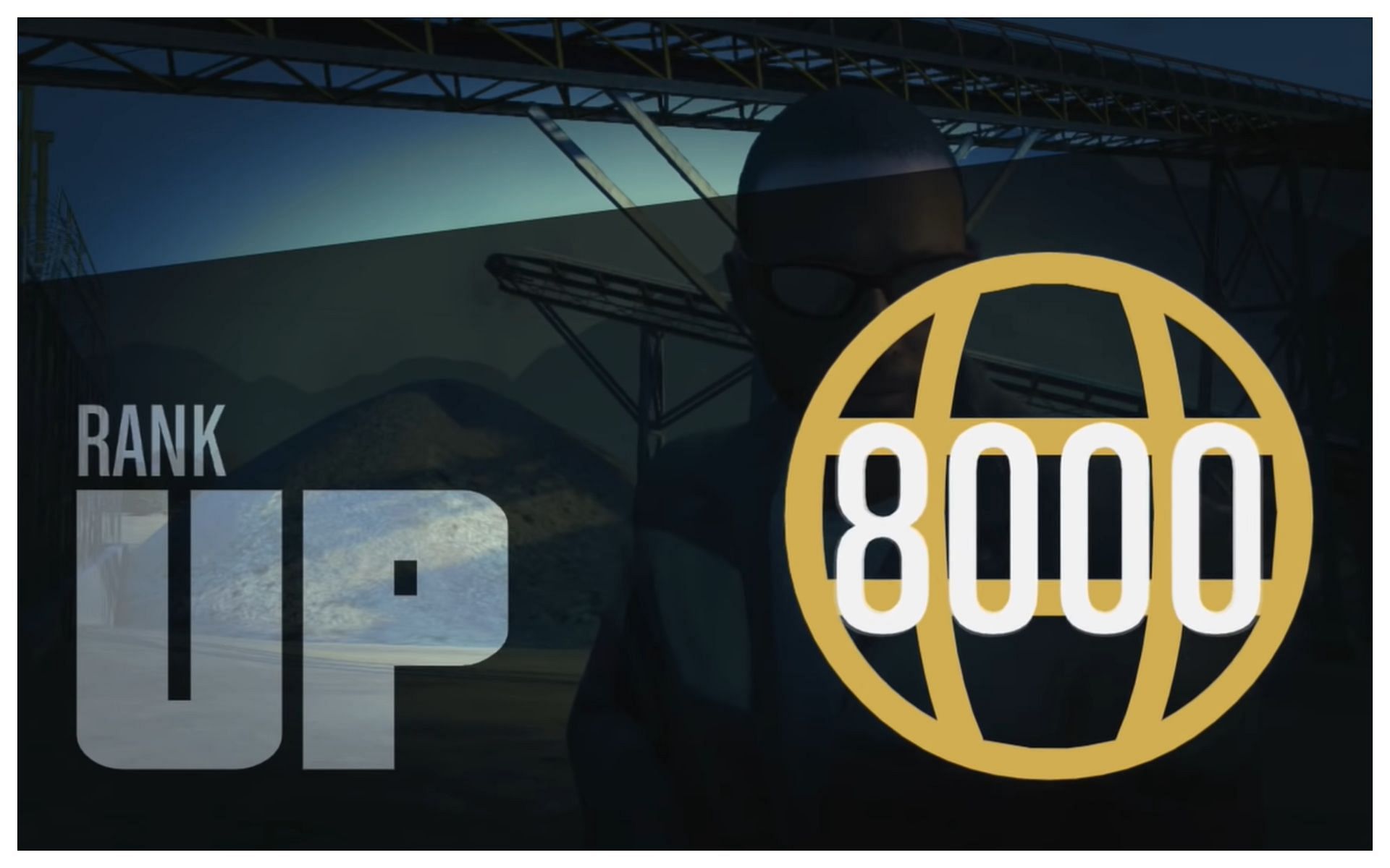 Highest achievable rank in GTA Online (Image via YouTube @Brett Williams)