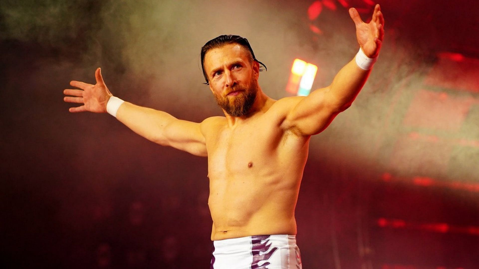 Bryan Danielson making his entrance at an AEW event