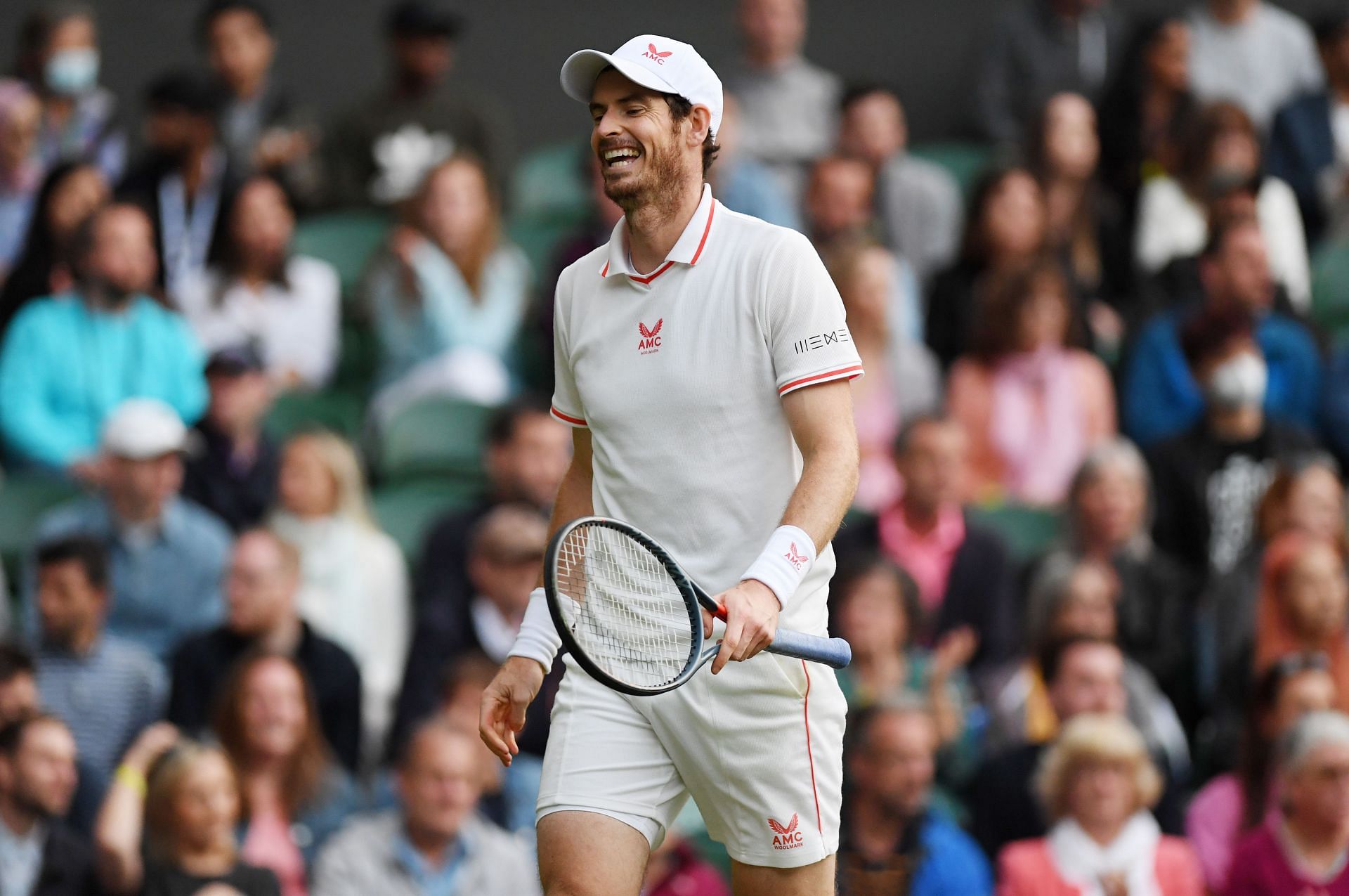 Andy Murray at the Wimbledon Championships 2021