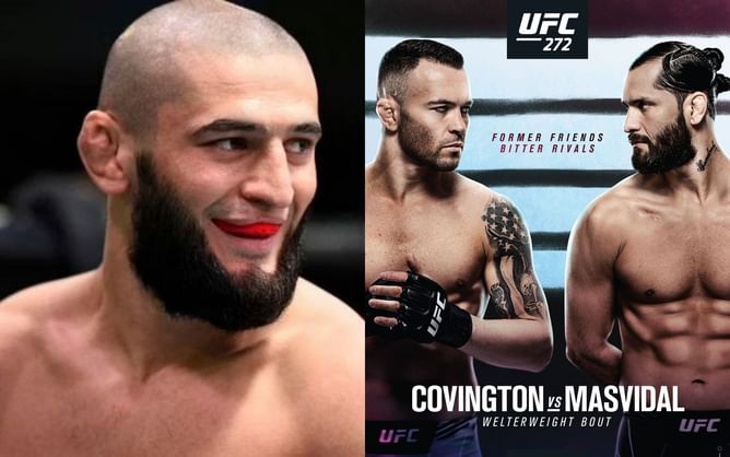 Khamzat Chimaev feels Jorge Masvidal is a "slight favorite" in UFC 272 fight against Colby Covington