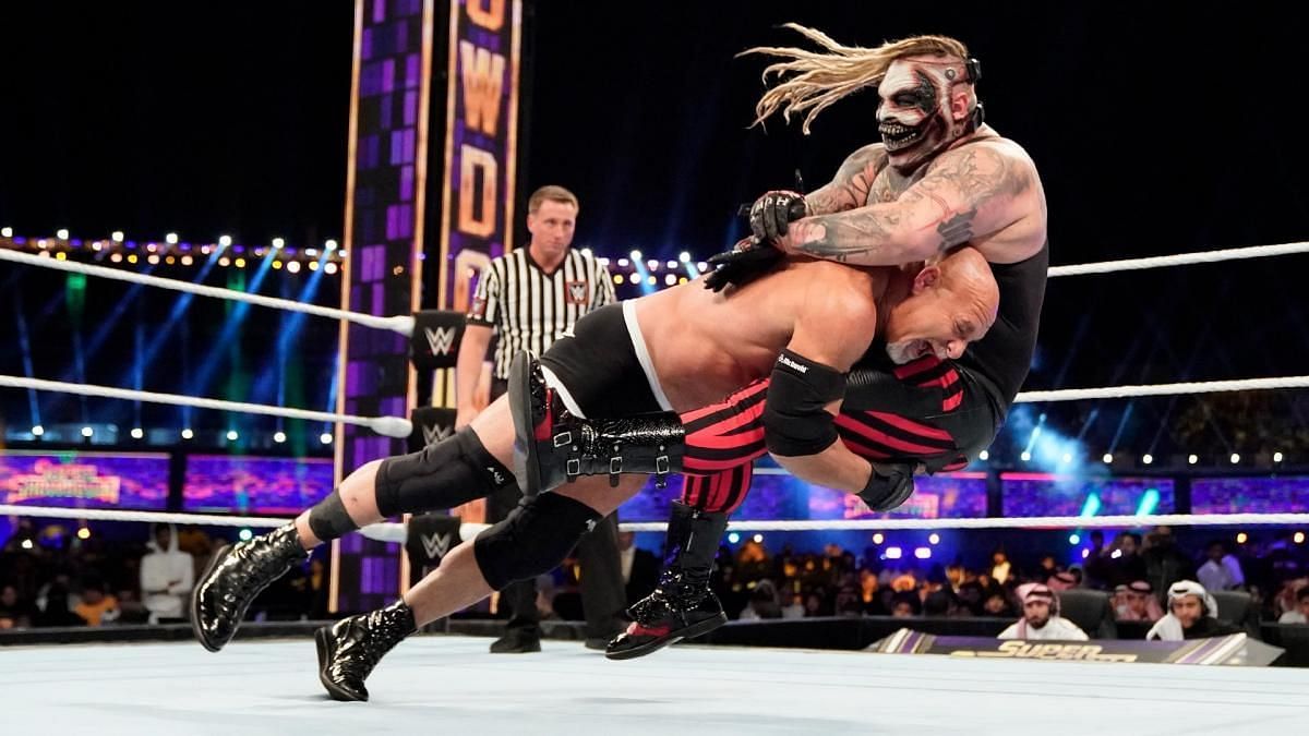Goldberg spears The Fiend at Super Showdown 2020
