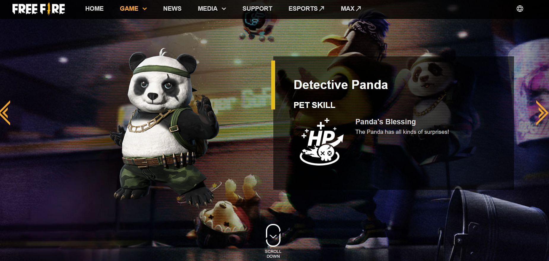 يوفر Detective Panda دعم HP للمستخدمين (الصورة من Garena)