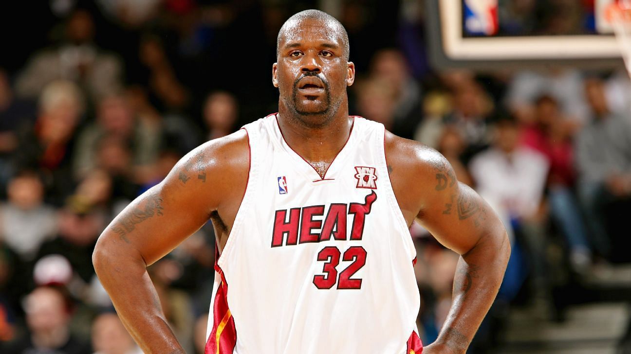 Shaquille O&#039;Neal during his time with the Miami Heat