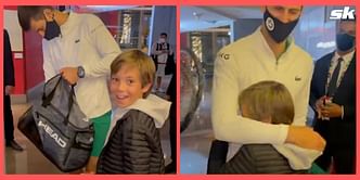 Watch: Novak Djokovic surprises young fan with memorable gift following his win in Dubai