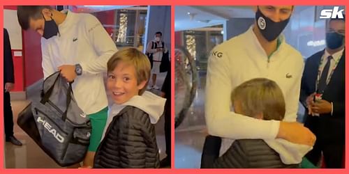 Novak Djokovic surprised a young fan with a memorable gift in Dubai.