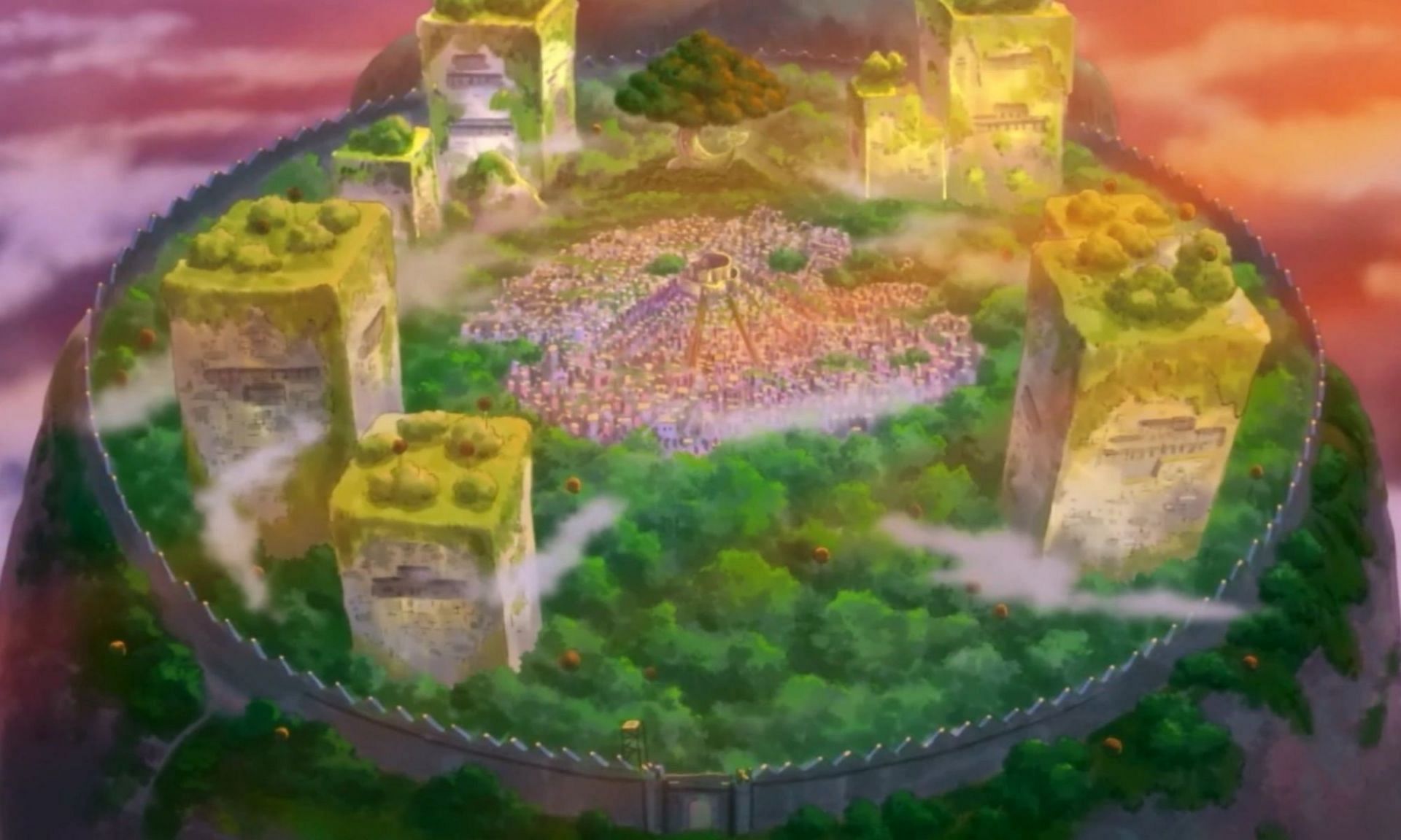 A rather unusual setting by One Piece standards (Image via Toei Animation)