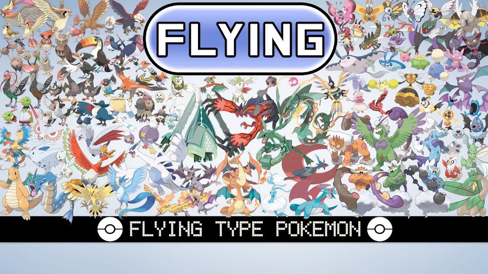 A collage of various Flying-type Pokemon throughout the franchise (Image via The Pokemon Company)