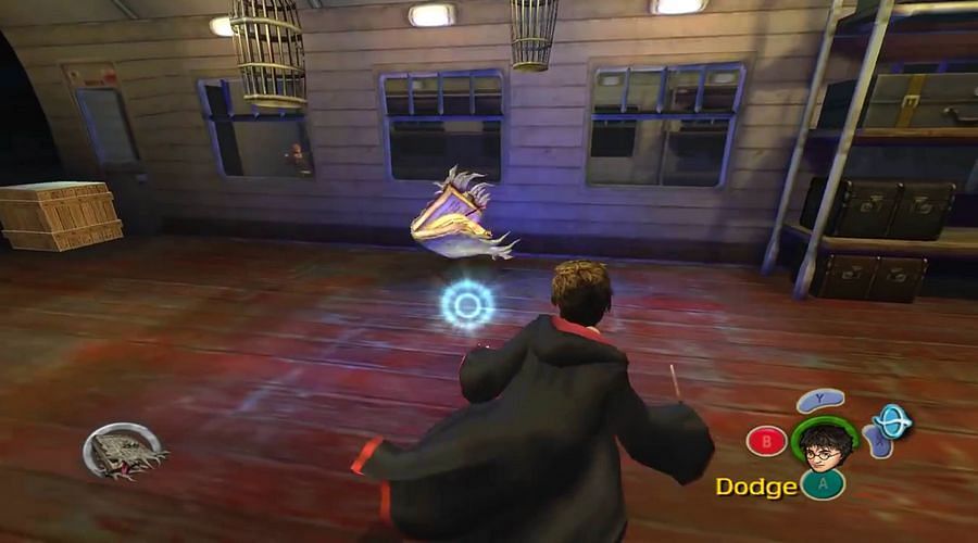 The book of monsters is one of the fiercest foes in the game (Screenshot from Harry Potter and the Prisoner of Azkaban/GameCube version)