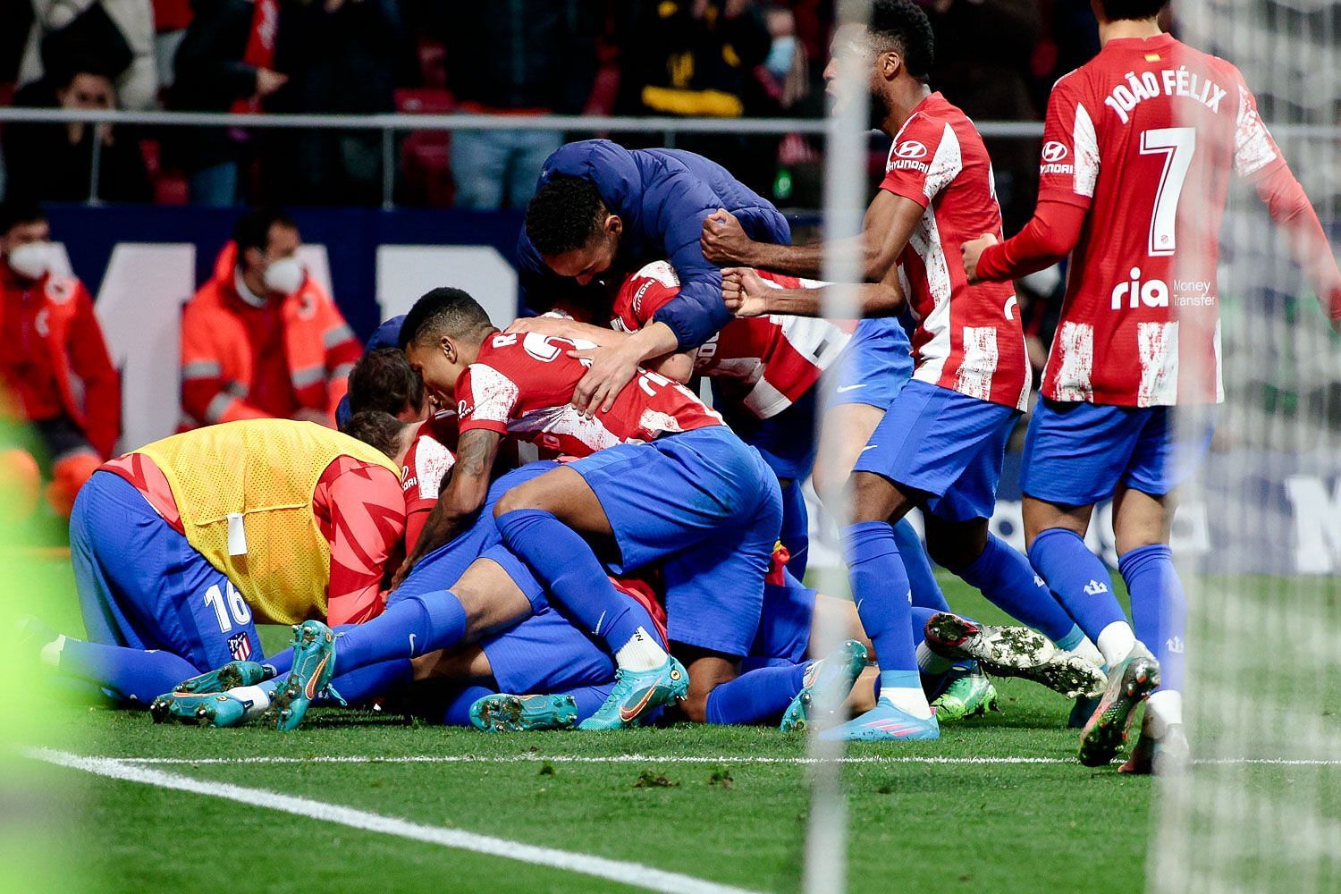 Atletico Madrid came from behind to beat Getafe in La Liga.