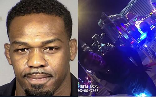 Jon Jones mug shot and arrest [Photo credit: Las Vegas Metropolitan Police Department, YouTube.com]