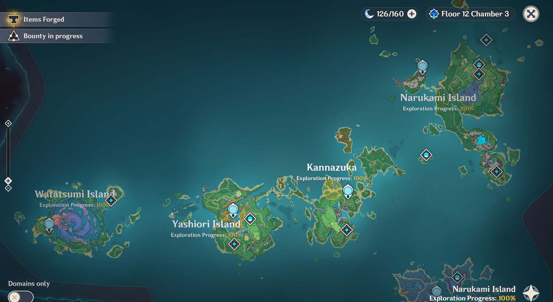 Inazuma map (Image via HoYoverse)