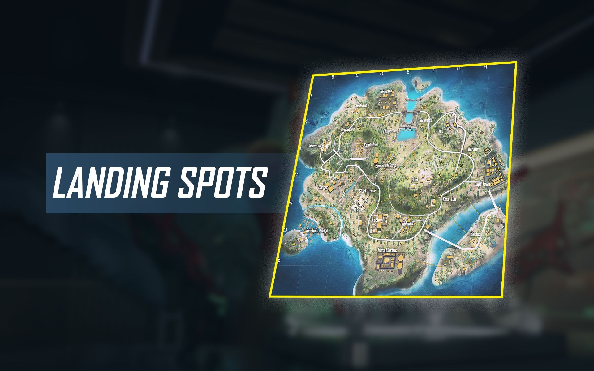 Best landing spots on Bermuda map in Free Fire (Image via Sportskeeda)