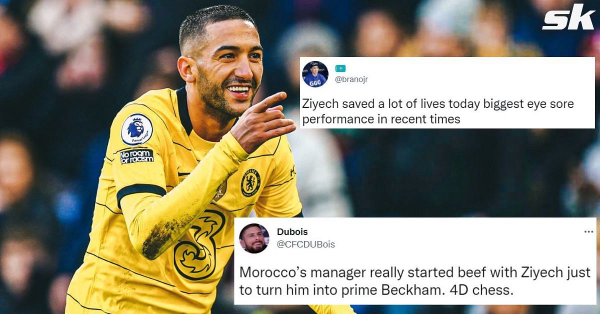Twitter explodes as Hakim Ziyech hands Chelsea late win over Crystal Palace