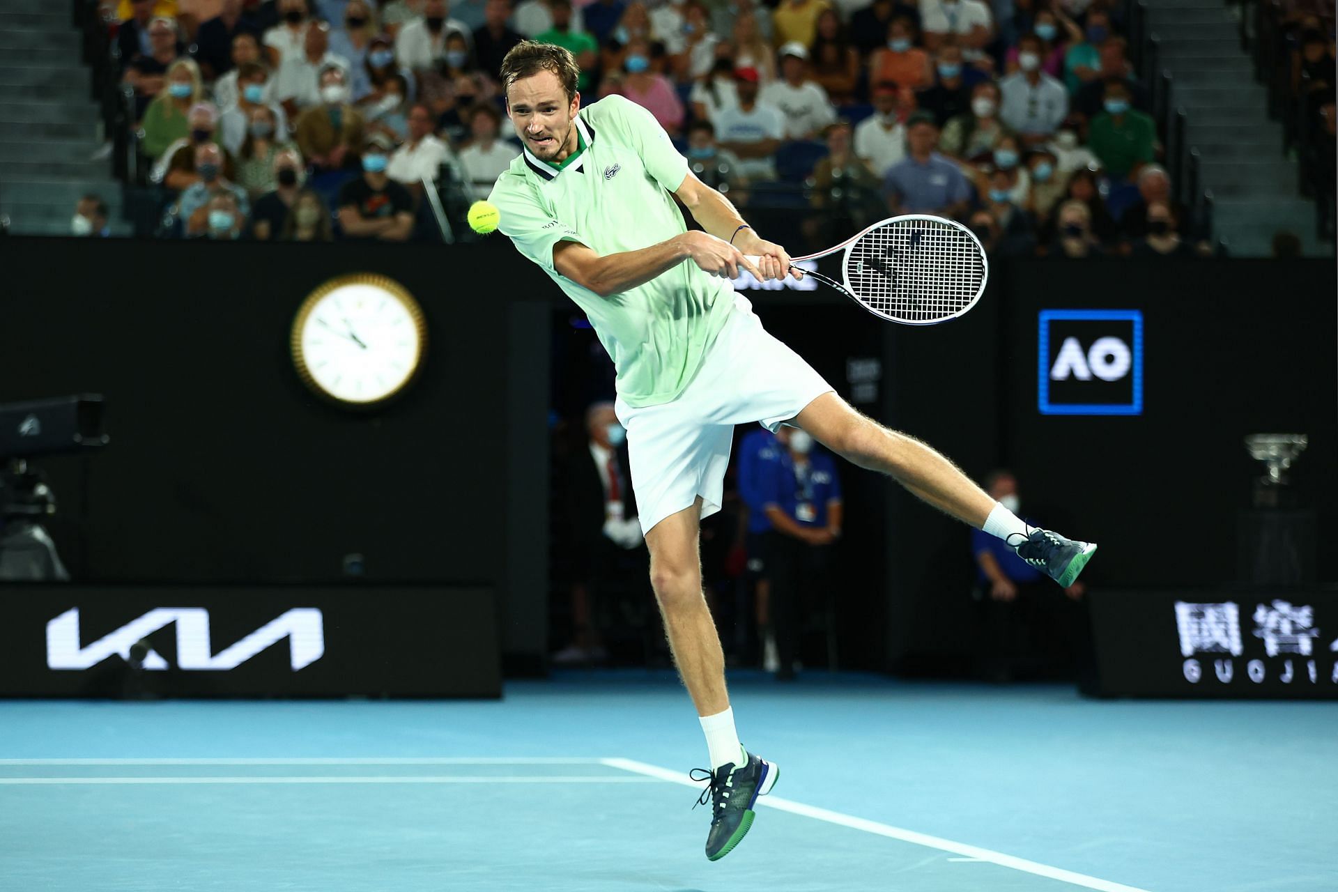 Medvedev at the 2022 Australian Open.