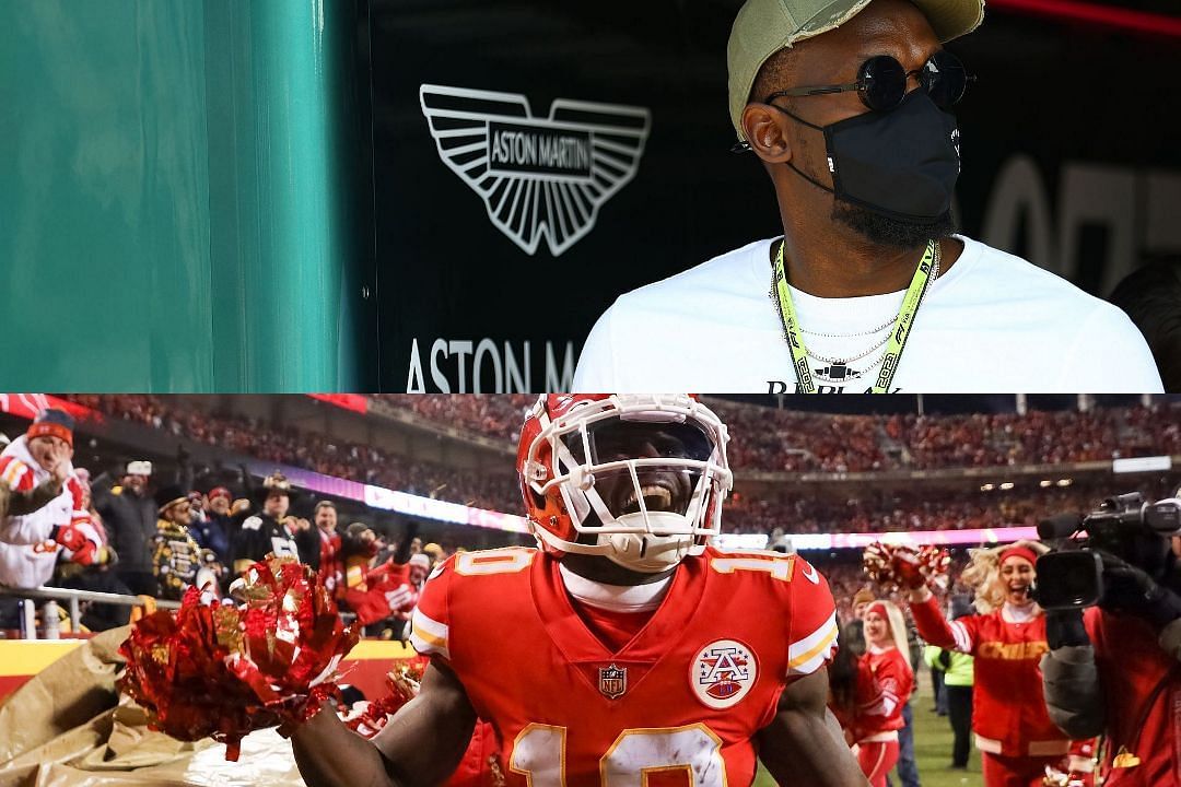 Usain Bolt and Kansas City Chiefs wide receiver Tyreek Hill