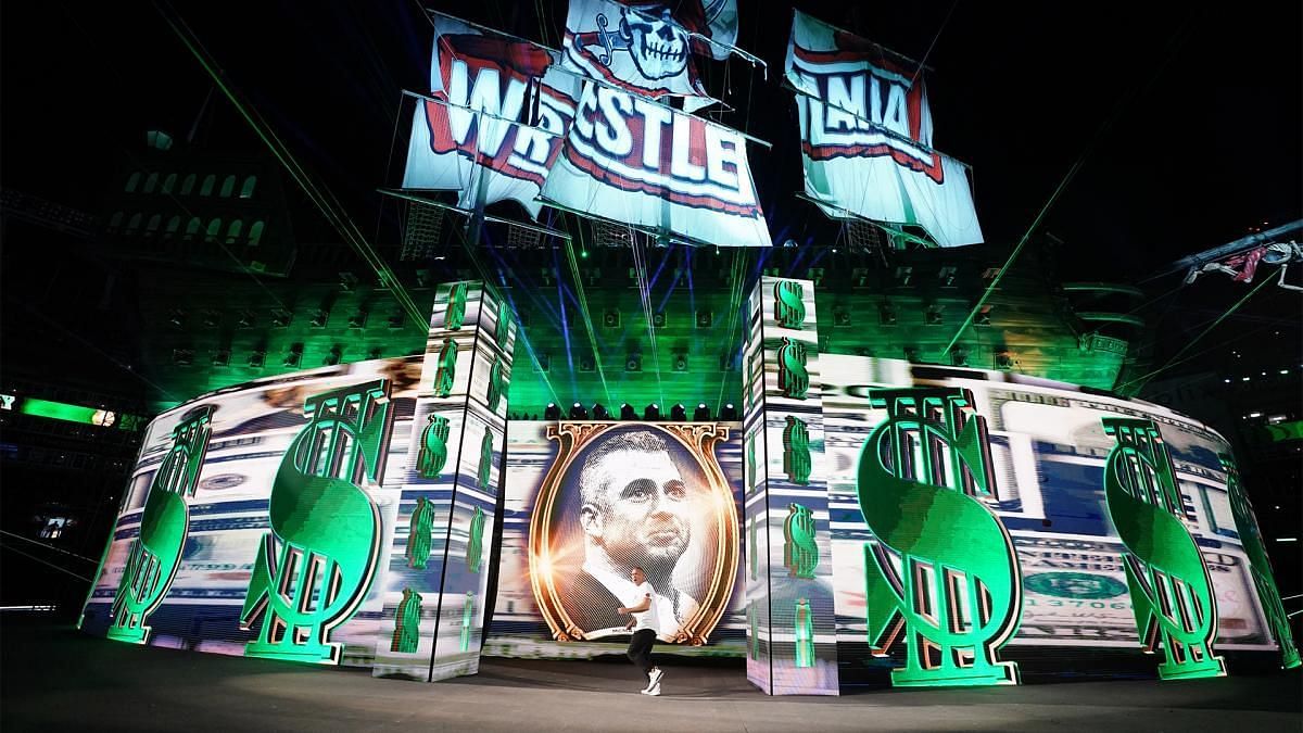 Shane McMahon makes his entrance at Wrestlemania 37